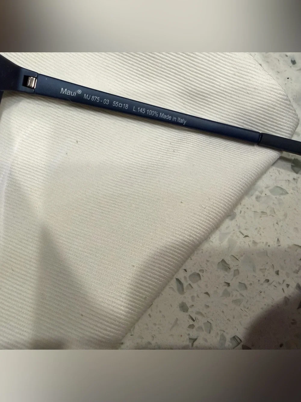 Maui Jim Black Frame Sunglasses with Blue Mirrored Lenses